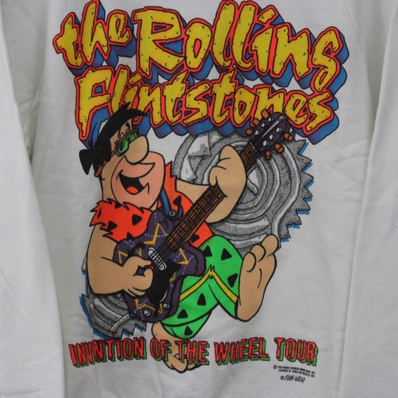 VTG Fun Wear 1989 Flintstones Barbera Sweater M134 - Picture 3 of 8